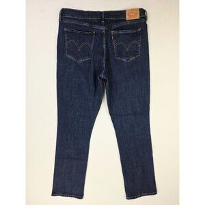 Levis 31X30 Womens Size 12 Classic Straight Blue Denim 5 Pocket Logo Tag Jeans